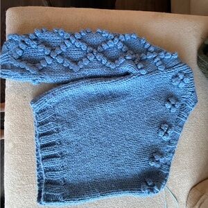 Vici Blue Chunky Juniper Knit Sweater